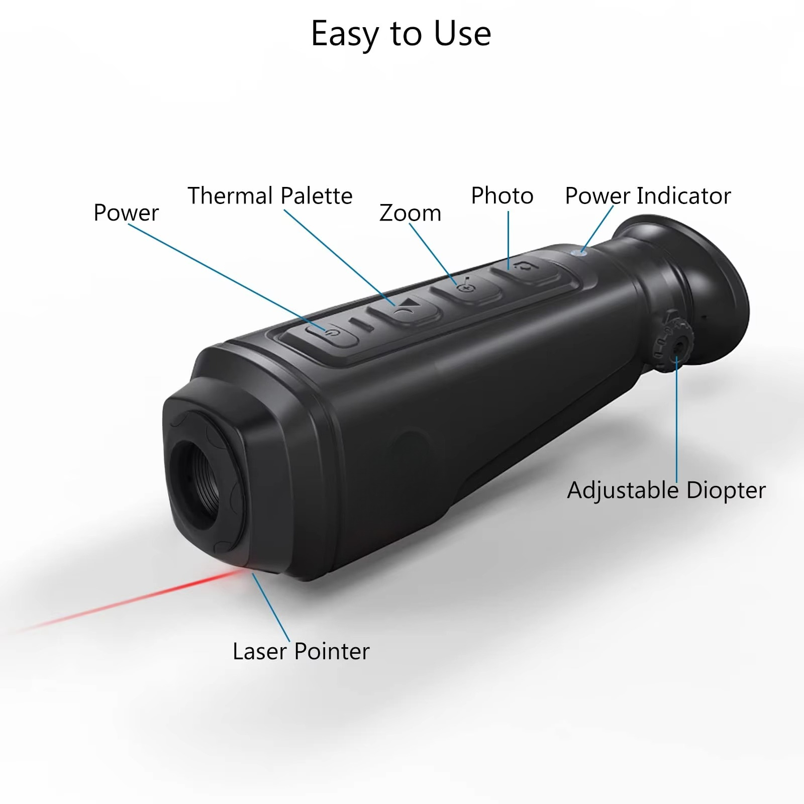 كاميرا تصوير حراري للصيد، منظا - مراجعة Thermal Scope Night Vision Monocular وسعره