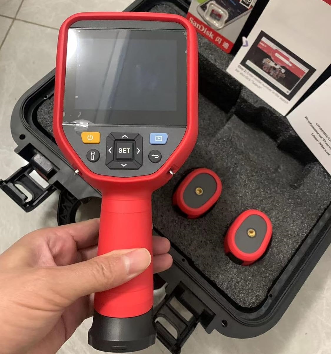 كاميرا حرارية احترافية UNI-T U - مراجعة Thermal Camera Type C 384X288 وسعره