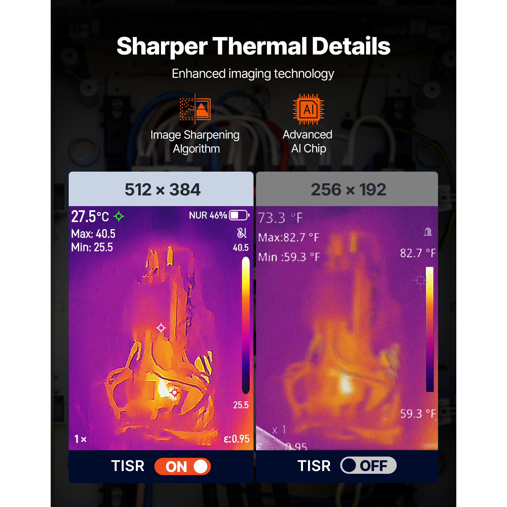 كاميرا التصوير الحراري VEVOR P - مراجعة Thermal Imaging Camera 256X192 وسعره