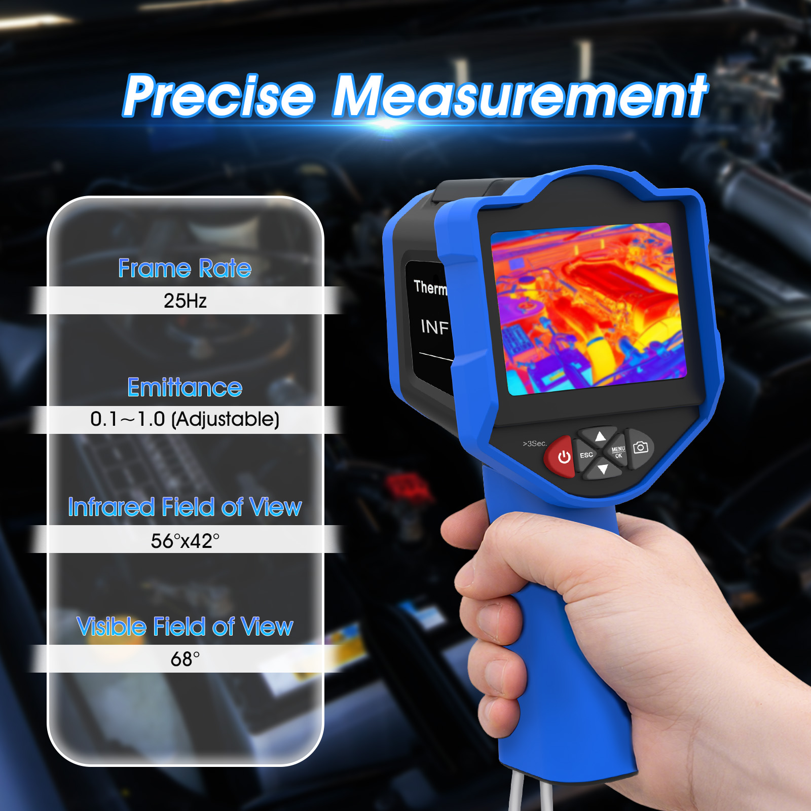 كاميرا حرارية 256x192، 25 هرتز - مراجعة Thermal Imaging Camera 256X192 وسعره